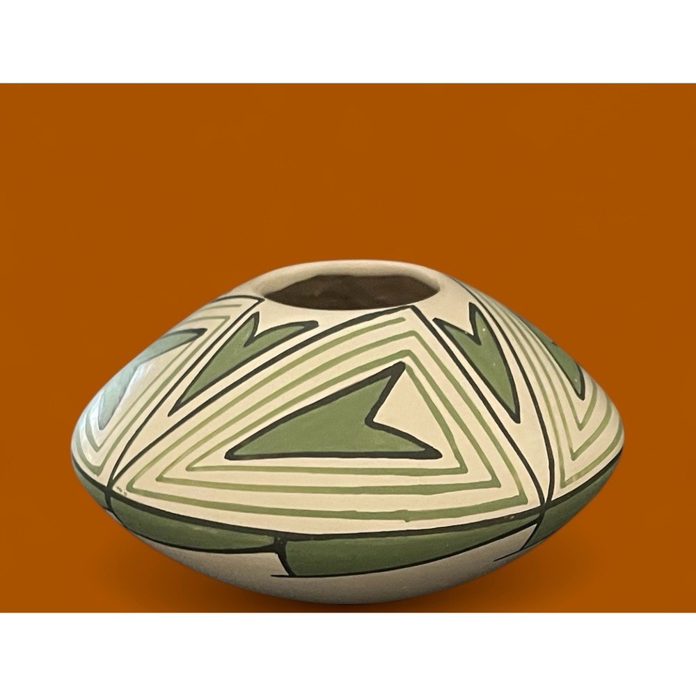 Mata Ortiz Pottery Seed Pot Abigail Marin Paquime Heart Mexican Folk Art Ceramic - Picture 4 of 8